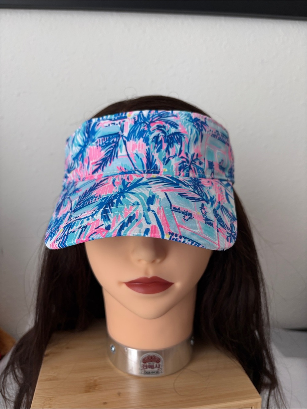 Lilly Pulitzer Pink & Blue Floral Visor